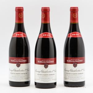 Harmand Geoffroy Gevrey Chambertin Lavaux St. Jacques 2010, 3 bottles