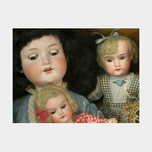 Three Armand Marseille Bisque Head Dolls