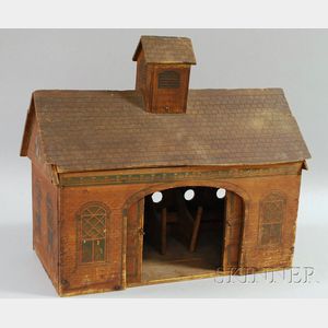 Wooden Toy Horse Barn