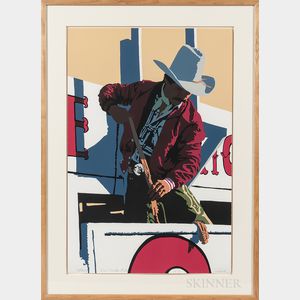 Bill Schenck (American, b. 1947) Red Rodeo Rider