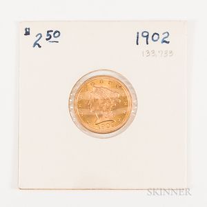 1902 $2.50 Liberty Head Gold Quarter Eagle
