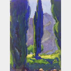 Margaret Jordan Patterson (American, 1867-1950) Cypresses
