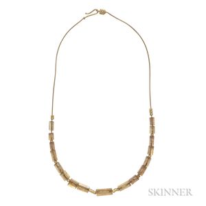18kt Gold and Rutilated Quartz Necklace, H. Stern