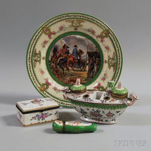 Four Pieces of Mostly European Porcelain