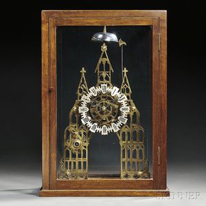 Gothic Cathedral-form Skeleton Clock
