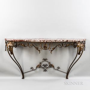 Rococo-style Marble-top Console