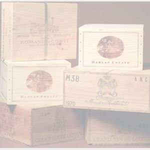 Chateau dYquem 1970 (10 bts) u: all very top shoulder, heavy tissue and packing straw adhesion to labels and bottles, beautiful lig...