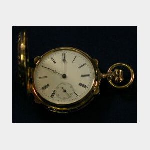 Antique 14kt Gold Hunting Case Pocket Watch