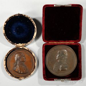 Edward Preble and John Paul Jones Comitia Americana Medals