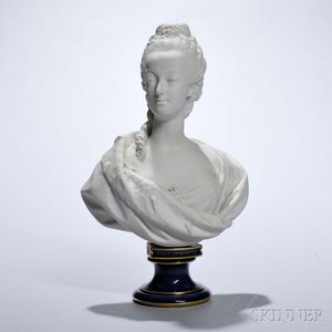 Sevres Porcelain Bust of Marie Antoinette