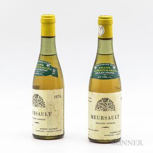 Pierre Matrot Meursault 1976, 2 demi bottles