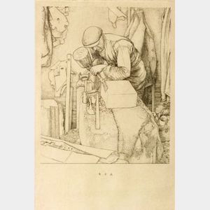 Robert Sargent Austin (British, 1895-1987) The Wood Carver