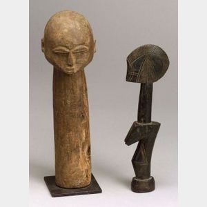 Two African Carved Wood Items