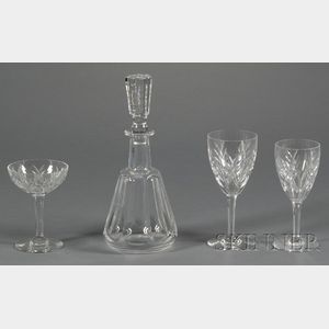 Thirty-one Pieces of Baccarat Crystal