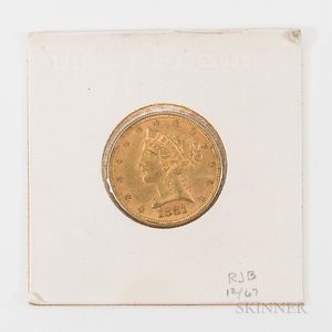 1881 $5 Liberty Head Gold Half Eagle