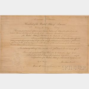 Abraham Lincoln Signed April 16, 1863 Presidential Appointment