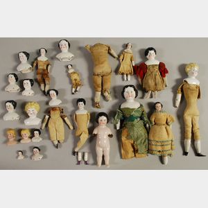 Group of China Head Dolls