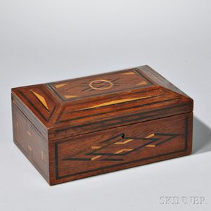Inlaid Sailor-made Mahogany Box