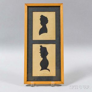Pair of Silhouettes in a Common Frame