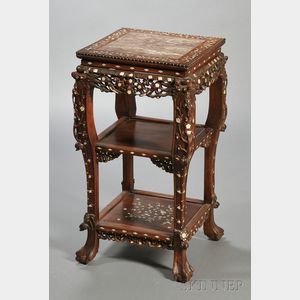 Inlaid Rosewood Stand