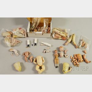Group of Small Doll Parts