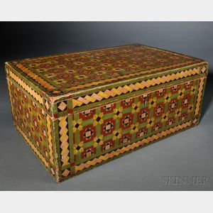 Geometric Paint-decorated Box