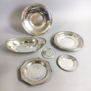Five Sterling Silver Dishes