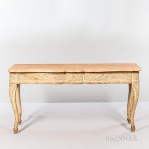 Marble-top Console Table
