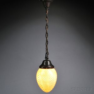 Hanging Lamp, Probably Quezal