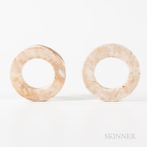 Two Solomon Islands Shell Currency Rings, Erenge