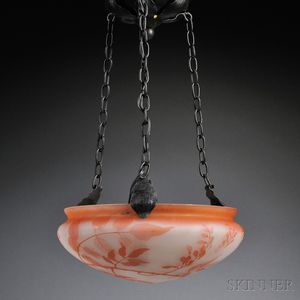 Cameo Glass Ceiling Lamp