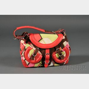 Canvas and Leather Handbag, Emilio Pucci