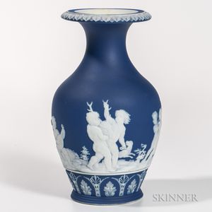 Wedgwood Dark Blue Jasper Vase