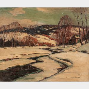 Camillo Adriani (American, 1908-1990) Winter Landscape