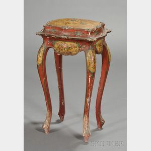 Venetian Rococo Style Polychrome Painted Work Table