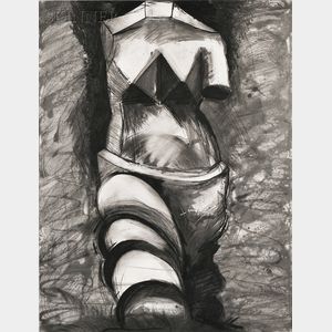 Jim Dine (American, b. 1935) Black and White Cubist Venus