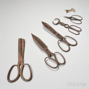 Six Scissors-form Household Tools