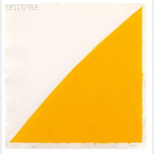 Ellsworth Kelly (American, b. 1923) Colored Paper Images XVI (Yellow Curve)
