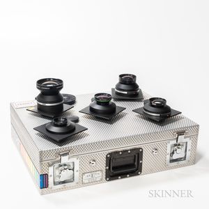 Five Sinar DB Lenses in Carrying Case