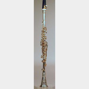 American Silver Clarinet, H.N. White Company, Cleveland, c. 1930