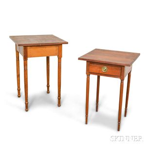 Two Federal One-drawer Stands