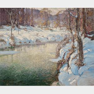George Ames Aldrich (American, 1872-1941) River in Winter