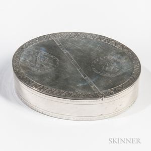 George III Sterling Silver Double Snuffbox