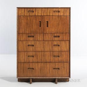 Frank Lloyd Wright for Henredon Taliesin Tall Chest of Drawers