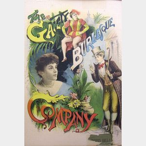 Poster, The Gaiety Burlesque Company