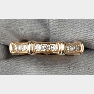 18kt Gold and Diamond Eternity Band, Cartier