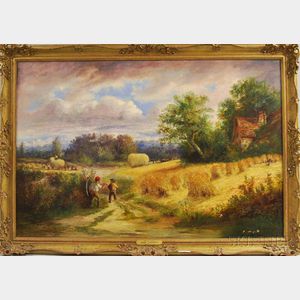 John Linnell (British, 1792-1882) Harvest Time