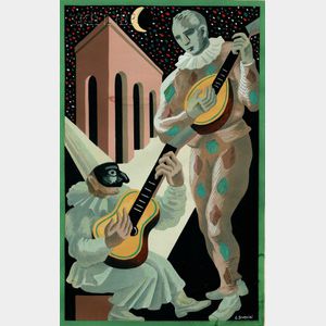 Gino Severini (Italian, 1883-1966) Le concert d'arlequin.