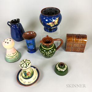 Eight Torquay Pottery Items
