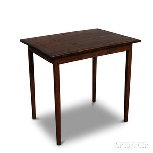 Oak One-drawer Worktable